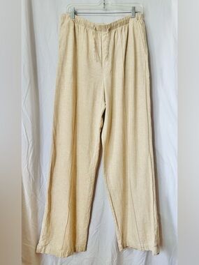 GAP Linen Pull-On Wide-Leg Pants